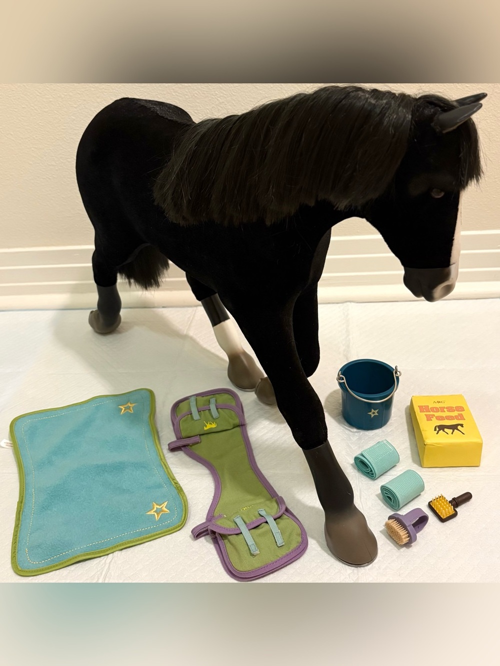American Girl Doll Western Horse I & Saddle Set Accessories 2008-2012